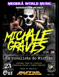 Michale Graves, ex-vocalista do Misfits, traz turnê mundial a Brasília