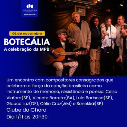 De Norte a Sul, um brinde à MPB – Botecália faz sua estreia em Brasília