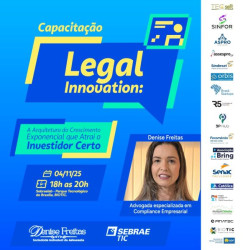 Capacitação Legal Innovation: transforme o jurídico em motor de crescimento da sua empresa Capacitação Legal Innovation: transforme o jurídico em motor de crescimento da sua empresa