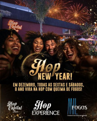 Dezembro com clima de virada todo fim de semana na Hop!