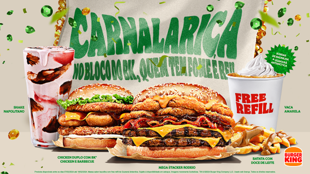 Burger King lana Carnalarica para provar que todo folio  rei!