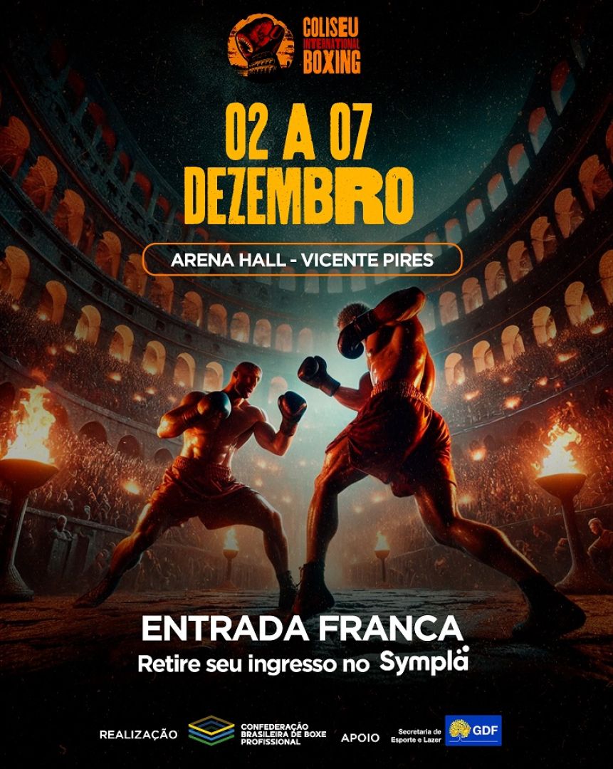 Coliseu International Boxing: Brasília recebe grande evento de