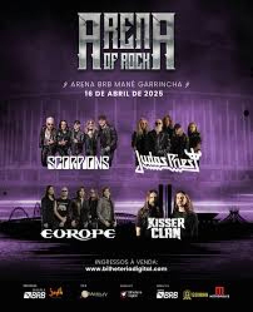 Arena of Rock traz Scorpions, Judas Priest, Europe e Kisser Clan